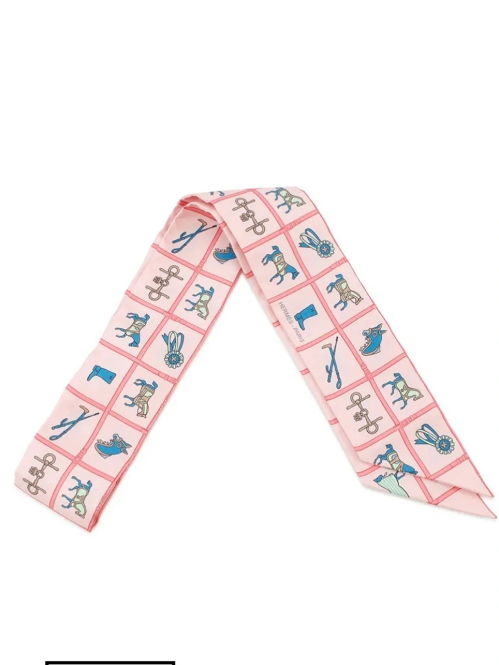 NWT HERMES COUVERTURES ET TENUES DE JOUR TWILLY Scarf Pink